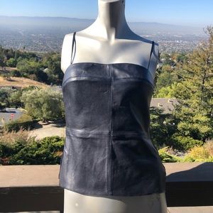 Sexy Soft Faux Leather Tank Top